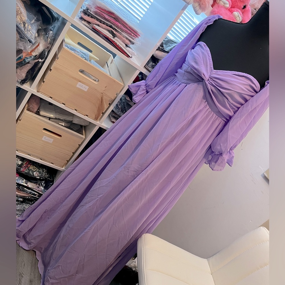 💟 NEW Maternity dress or Party Dress 💜Off Shoulder Dress 💜